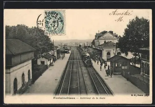 AK Fontainebleau, Intérieur de la Gare