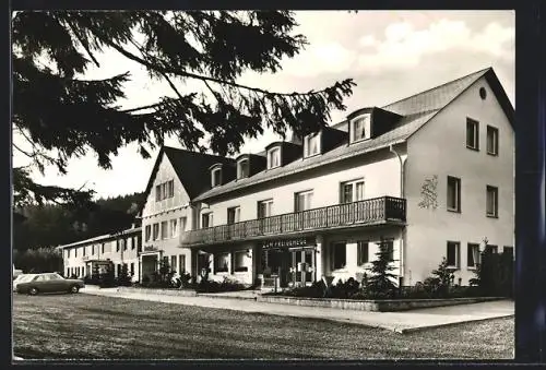 AK Rinsecke über Altenhundem, Hotel-Waldhausrestaurant Hirschfreigehege Rothaargebirge