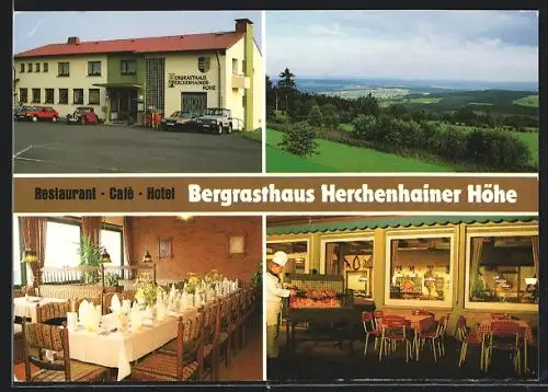 AK Grebenhain-Herchenhain, Bergrasthaus Herchenhainer Höhe, Innenansichten