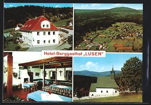 AK Waldhäuser /Bayer. Wald, Hotel-Berggasthof Lusen, Innenansicht, Kapelle