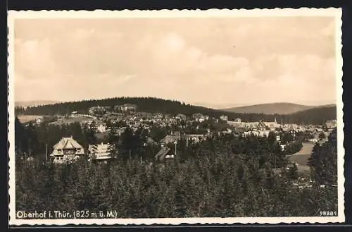 AK Oberhof /Th., Ortsansicht aus der Vogelschau