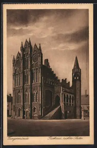 AK Tangermünde, Rathaus, rechte Seite