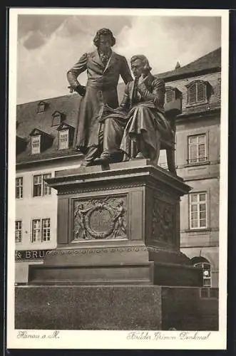 AK Hanau a. M., Brüder Grimm-Denkmal