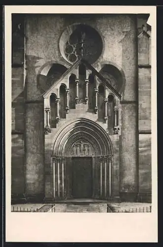 Foto-AK Deutscher Kunstverlag, Nr. 4: Gelnhausen, Marienkirche, Portal des nördlichen Querschiffs