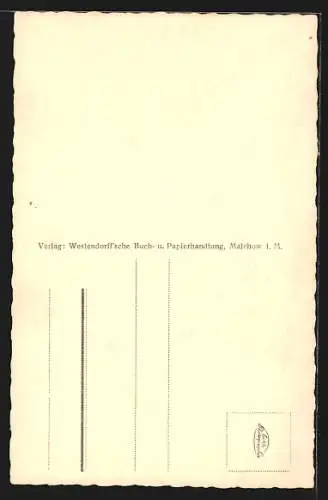 AK Malchow i. M., Im Klostergarten