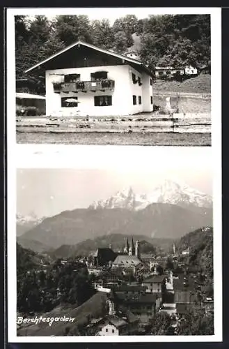 AK Berchtesgaden, Hotel-Pension Haus Moderegger, Ortsansicht