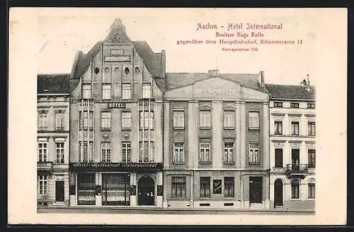 AK Aachen, Hotel International Hugo Kalle, Römerstrasse 11