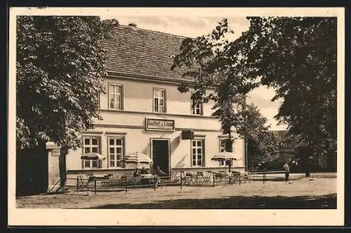 AK Drewitz / Möckern, Hotel Gasthof zur Linde, Inh. Gustav Lehmann