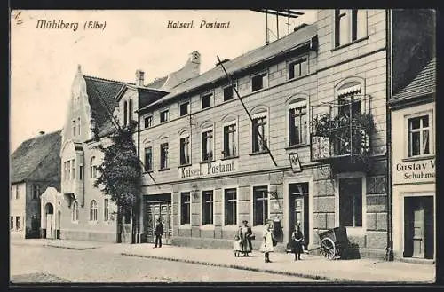 AK Mühlberg / Elbe, Kaiserliches Postamt