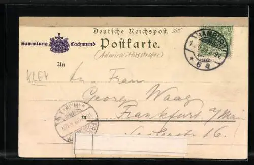 Künstler-AK Heinrich Kley: Hamburg, Hinter dem alten Waisenhaus