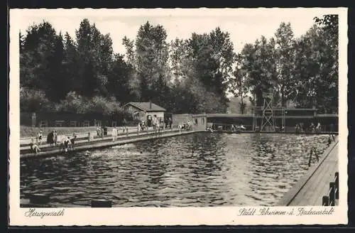 AK Herzogenrath, Städt. Schwimm- und Badeanstalt