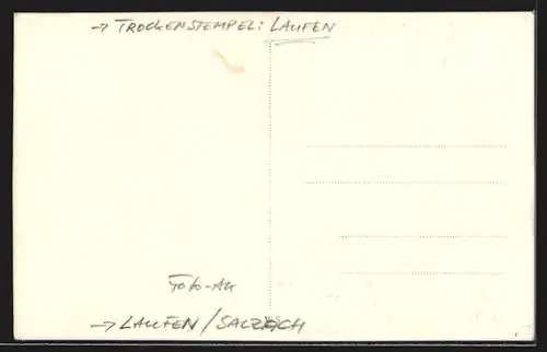 Foto-AK Laufen / OBB., Stoffhandlung H. Lothaller