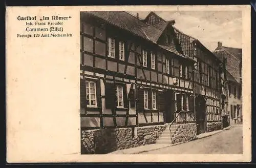 AK Commern /Eifel, Gasthof Im Römer F. Kreuder