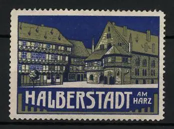 Reklamemarke Halberstadt, Gebäudeansichten