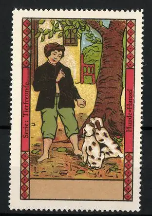 Reklamemarke Serie Tierfreunde, Hunde-Hansel