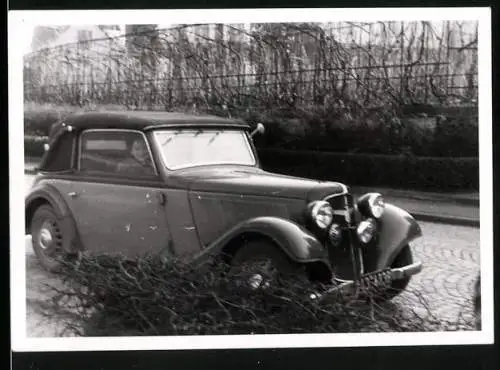 Fotografie Auto Adler Trumpf Junior Cabrio (1936 /37), Karrosserie Karmann