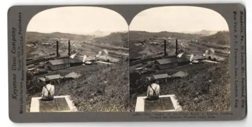 Stereo-Fotografie Keystone View Co., Meadville, Ansicht Empire, looking toward the Atlantic-Panama Canal Zone