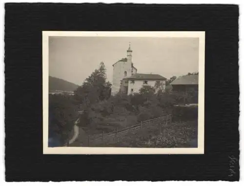 14 Fotografien unbekannter Fotograf, Ansicht Salzburg, mit Umgebung / Gartenau, Stadtansicht mit Festung Hohensalzburg