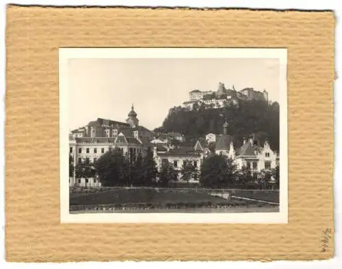 16 Fotografien unbekannter Fotograf, Ansicht Salzburg, Stadtansichten mit Umgebung, Radeck, Mattsee, Nackstein u.a.