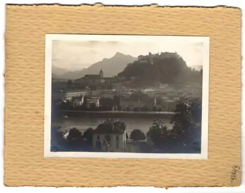 14 Fotografien unbekannter Fotograf, Ansicht Salzburg, Panorama-Ortsansichten, Fischbach u.a.