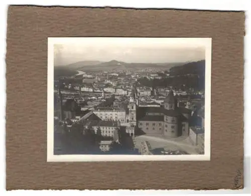 14 Fotografien unbekannter Fotograf, Ansicht Salzburg, Panorama-Ortsansichten, Fischbach u.a.