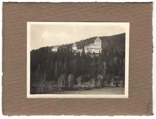 16 Fotografien unbekannter Fotograf, Ansicht Mauterndorf / Salzburg, Ortsansichten mit Schloss, Kapelle, Rathaus u.a.