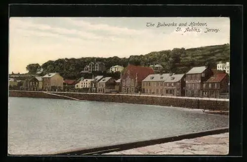 AK St. Aubins /Jersey, The Bulwarks and Harbour