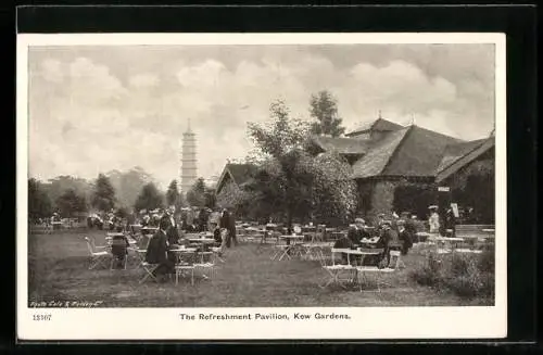 AK London, The Refreshment Pavilion, Kew Gardens