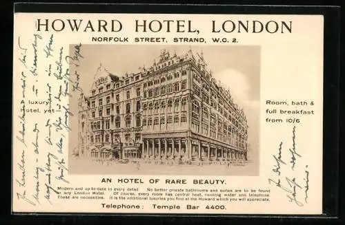 AK London, Howard Hotel, Norfolk Street, Strand