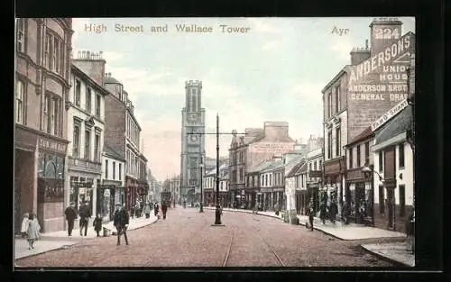AK Ayr, High Street and Wallace Tower
