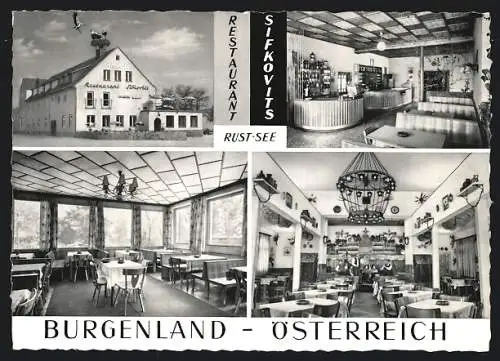 AK Rust, Restaurant Sifkovits Innen- und Aussenansicht