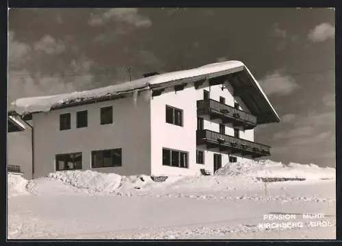 AK Kirchberg /Tirol, Pension Muhr im Schnee