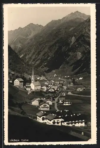 AK Sölden, Teilansicht mit Kirche