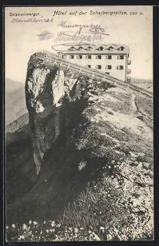 AK Schafberg, Hotel auf der Schafbergspitze