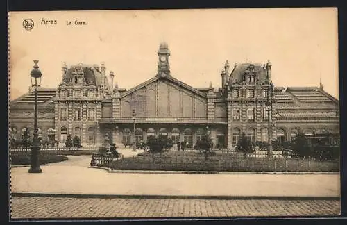 AK Arras, La Gare, Bahnhof