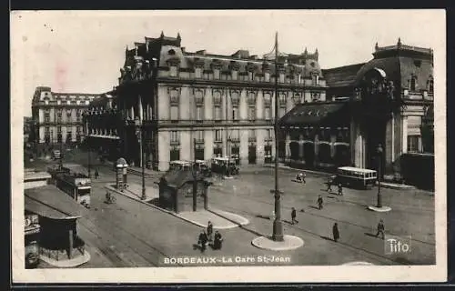 AK Bordeaux, La Gare St-Jean
