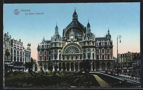AK Anvers, La Gare Centrale