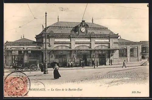 AK Bordeaux, La Gare de la Bastide-État