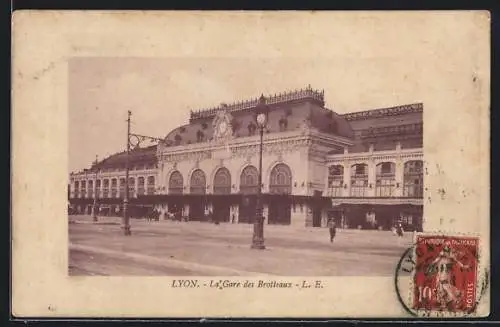 AK Lyon, La Gare des Brotteaux