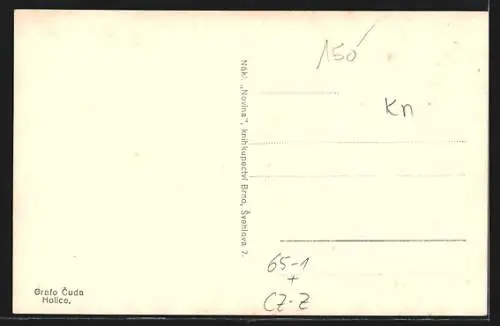 AK Hulin, Celkovy pohled, Namesti & pomnikem Masarykovym, Rusava