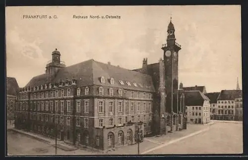 AK Frankfurt /Oder, Rathaus, Nord- und Ostseite