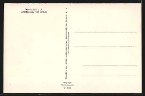 AK Oberstdorf i. A., Gerstruben mit Höfats
