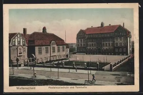 AK Wattenscheid, Pestalozzischule und Turnhalle