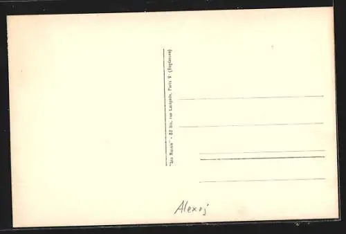 AK Prinz Alexej von Russland als Bub zu Ross