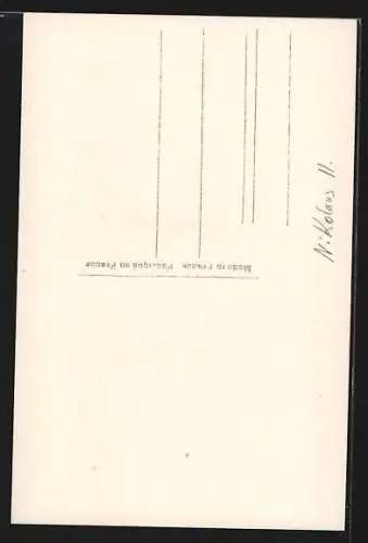 AK Nikolaus II von Russland, bei einem Ausritt abgelichtet