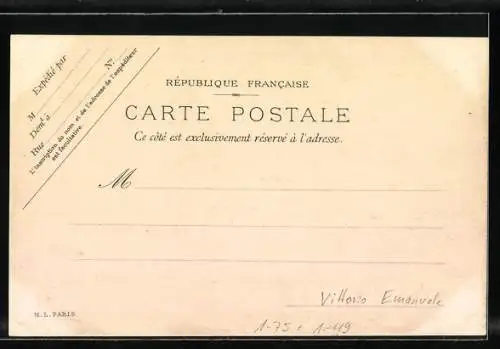 AK Kaiser Franz Josef I. von Österreich mit König Vittorio Emanuele von Italien