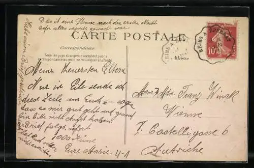 AK Révolution en Champagne 1911, Rue Gambetta, Le Mobilier de la Maison Gauthier