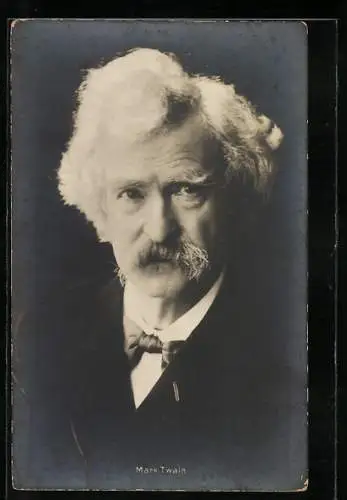 AK Porträt Schriftsteller Mark Twain