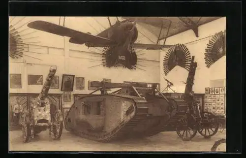 AK Bruxelles, Musée Royal de l`Armée, Tank anglais