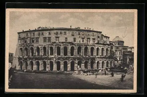 AK Roma, Theater des Marcellus mit Synagoge